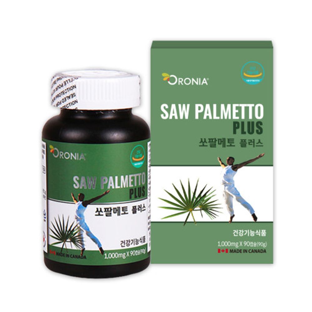 [ORONIA] Saw Palmetto Power Octacosanol 90 Capsules_Prostate, Men's Health, Loric Acid, Endurance Enhancement, Health Functional Food_ Made in Canada